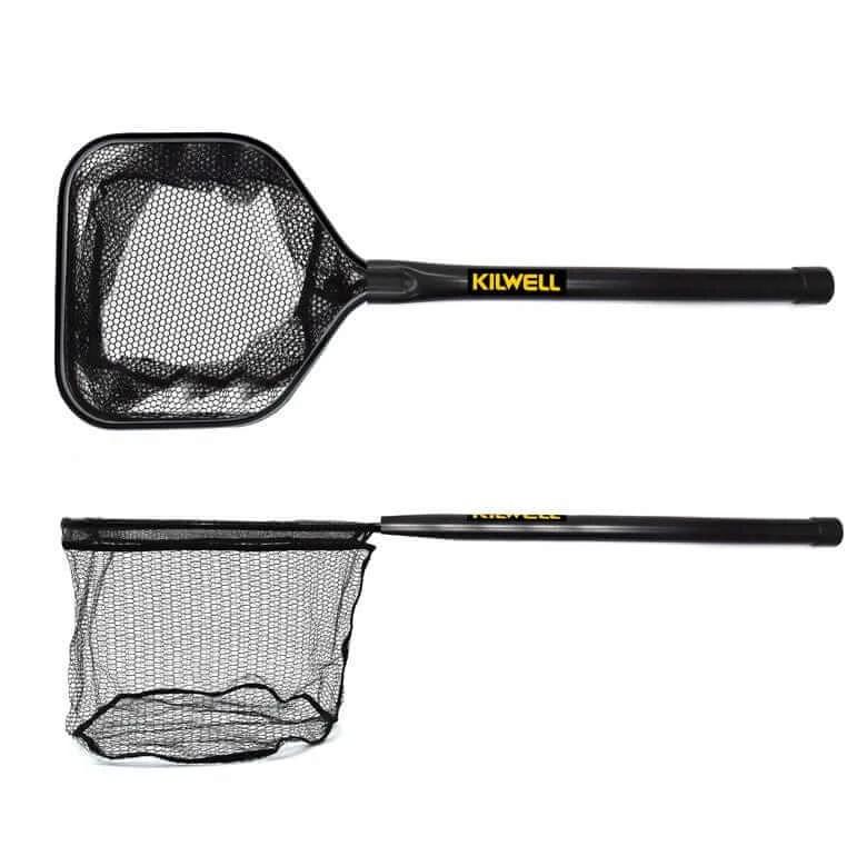 Kilwell Net Live Bait Alloy 60cm, showcasing the durable alloy handle and knotless netting design.