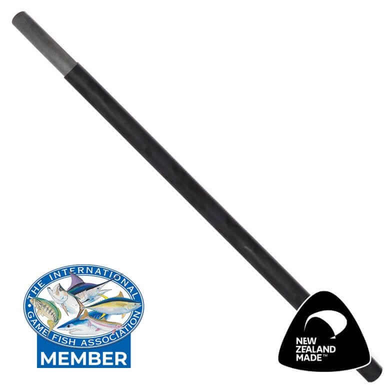 Kilwell NZ Outrigger PP47 Extension 1.5m Bk (Ea) with black spiraflex finish and certification logos.