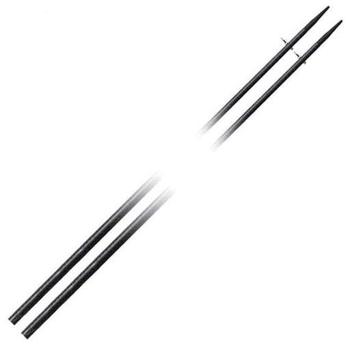 Kilwell NZ Outriggers 7.25m 2 Pce Superlite 3K Pr - lightweight black carbon fibre outrigger blanks