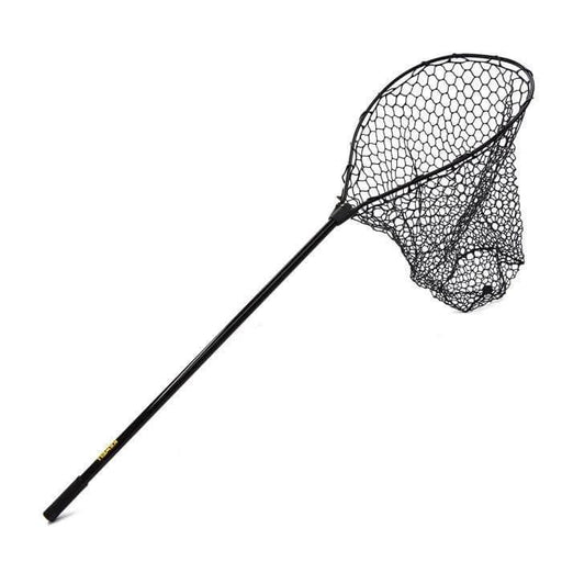 Kilwell Net Boat Rubber 142cm fishing net with black telescoping handle for catch and release.