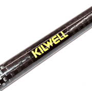 Kilwell NZ Outrigger 40.8 Blank 4.6m 12K(Ea) with Accessories close-up on the black fibreglass material.