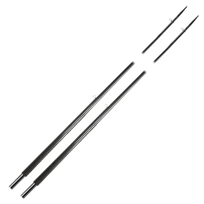 Kilwell NZ Outriggers 5.8m Stiff SL 3K For LOB (pr) - Durable black fibreglass fishing outriggers.