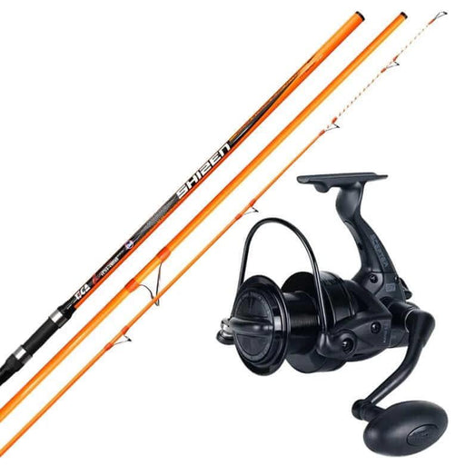 Tica Surf Combo Shizen 1503, GTY10000 long cast rod and reel set for beach and rock fishing.