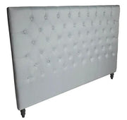 Tufted Linen Headboard - King/Super King by BroDeals