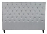 Tufted Linen Headboard - King/Super King by BroDeals