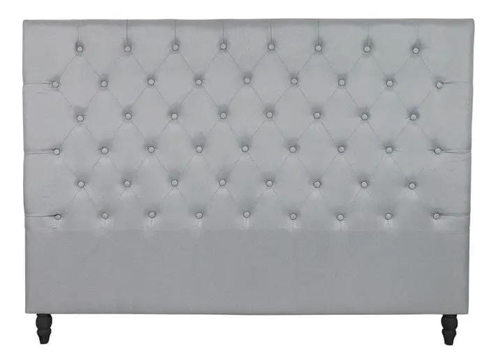 Tufted Linen Headboard - King/Super King by BroDeals