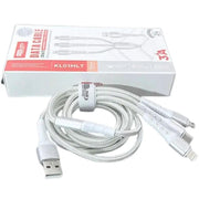 9eight5 Accessories Kinglink 1.2m 3 in 1 Cable KL01MLT Kinglink 1.2m 3 In 1 USB Cable KL01MLT Lightning