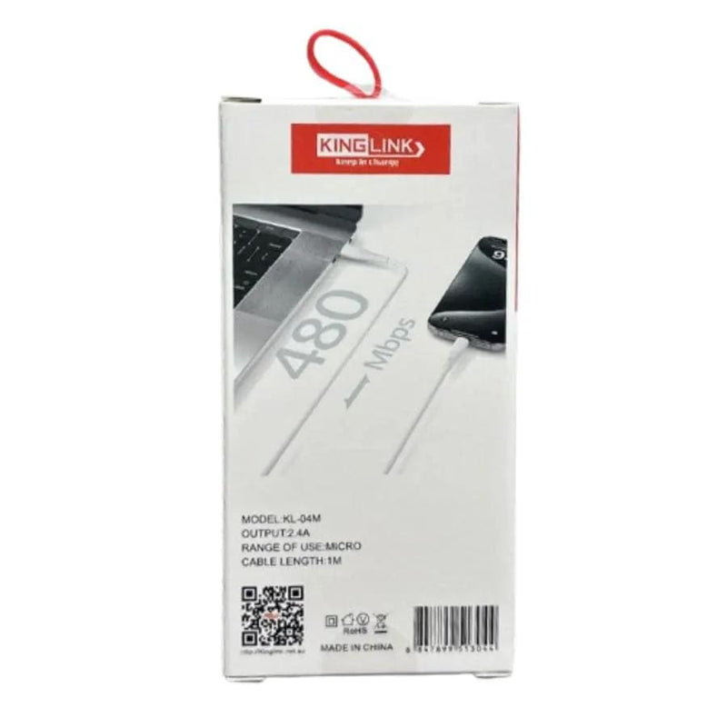 9eight5 Accessories Kinglink 1m USB-A to Micro Cable KL04M Kinglink USB A To Micro USB Cable 1m KL04M
