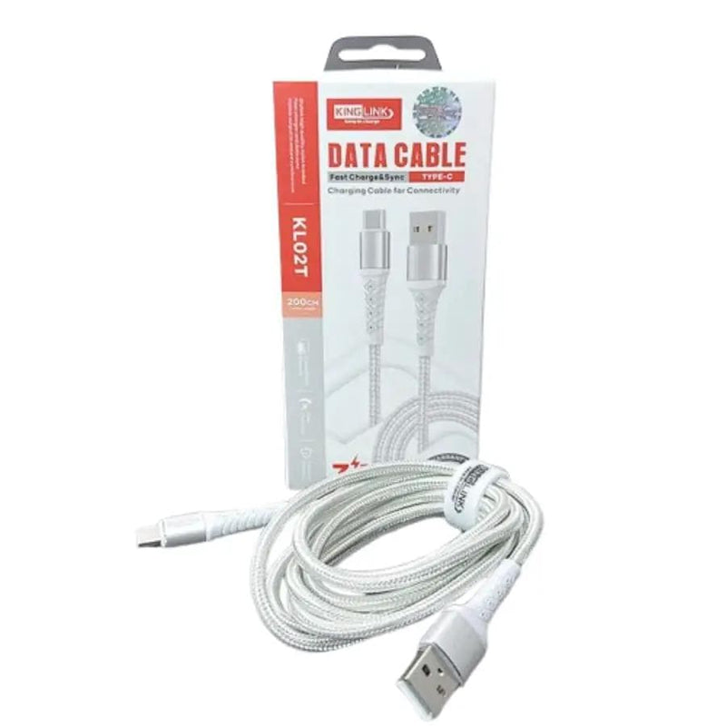 9eight5 Accessories Kinglink 2m USB-A to C Cable KL02T Kinglink 2M USB A to Type C Cable KL02T Fast Charge
