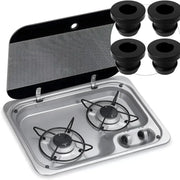 Kitchen Pan Support Grommet Sleeves for RV's & Caravans (16PCS) by Habicare