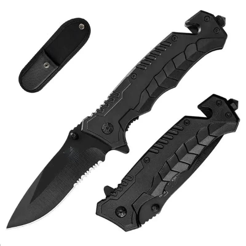 g8buynz Outdoor folding knife, camping multifunctional pocket knife, portable with pouch Outdoor folding knife, camping multifunctional pocket knife, portable with pouch