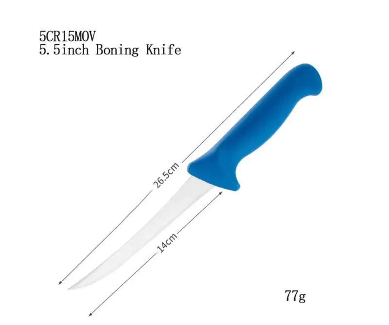 7-Piece Butcher's Knife Set — 5Cr15MoV Steel | Canvas Roll Bag Included by Mead's Supply & Equipment Outfitters limited