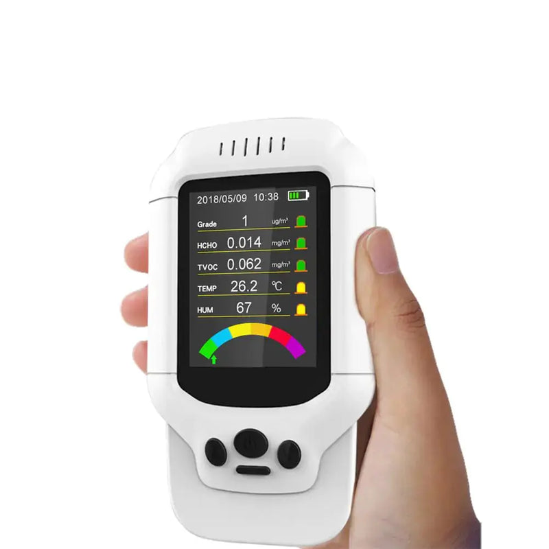 Professional Air Quality Monitor for PM2.5 and HCHO - Digital Formaldehyde Detector with LCD Display by Mead's Supply & Equipment Outfitters limited