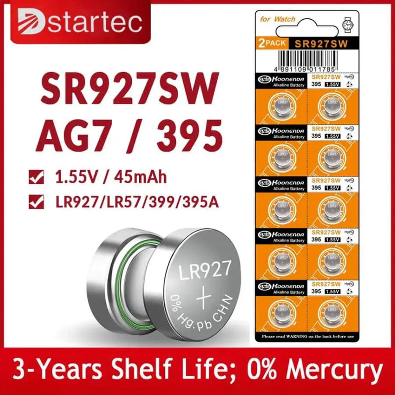 399 / 395 / SR927SW Watch Batteries for Koonenda (10 Pack) by That Watch Shop