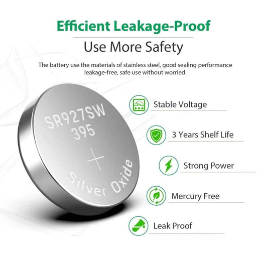 399 / 395 / SR927SW Watch Batteries for Koonenda (10 Pack) by That Watch Shop