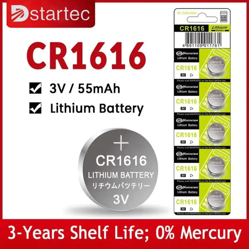 CR1616 / DL1616 Watch Batteries for Koonenda (5 Pack) by That Watch Shop