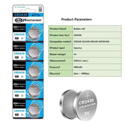 Watch Batteries for Koonenda CR2430 (5 Pack) by That Watch Shop