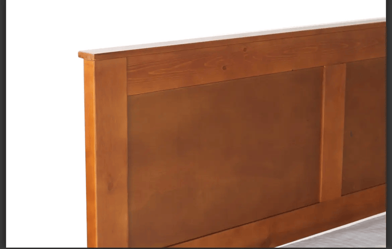 'Metro' Solid Pine Bed Frame Honey Single by sue-e furniture