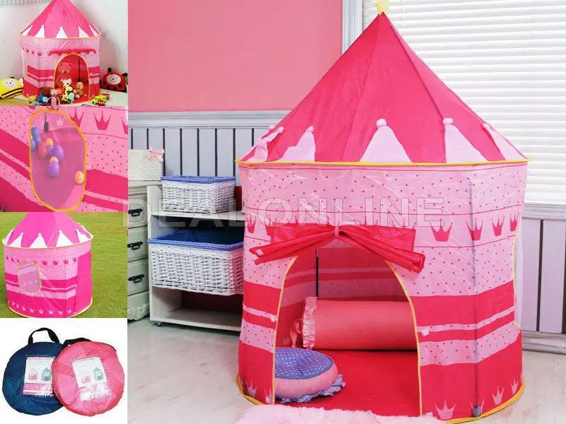 dealonline.co.nz dealonlinenz Pink Pop-Up Castle Play Tent for Little Princesses Pink Pop-Up Castle Play Tent for Little Princesses