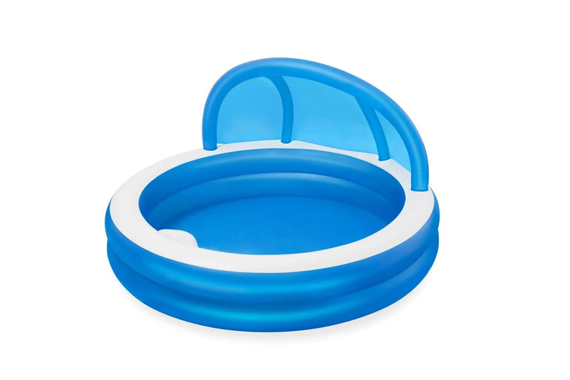 Bestway 241x 241x140CM Inflatable Swim Center Family Pool with Sunshade by salelink.co.nz