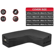 L-Shaped Garden Furniture Cover – Heavy-Duty by Habicare