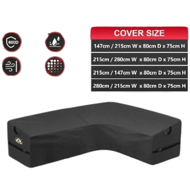 L-Shaped Garden Furniture Cover – Heavy-Duty by Habicare