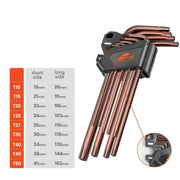 L-Type Hex Wrench Set (9Pcs) (7 types available) by Habicare