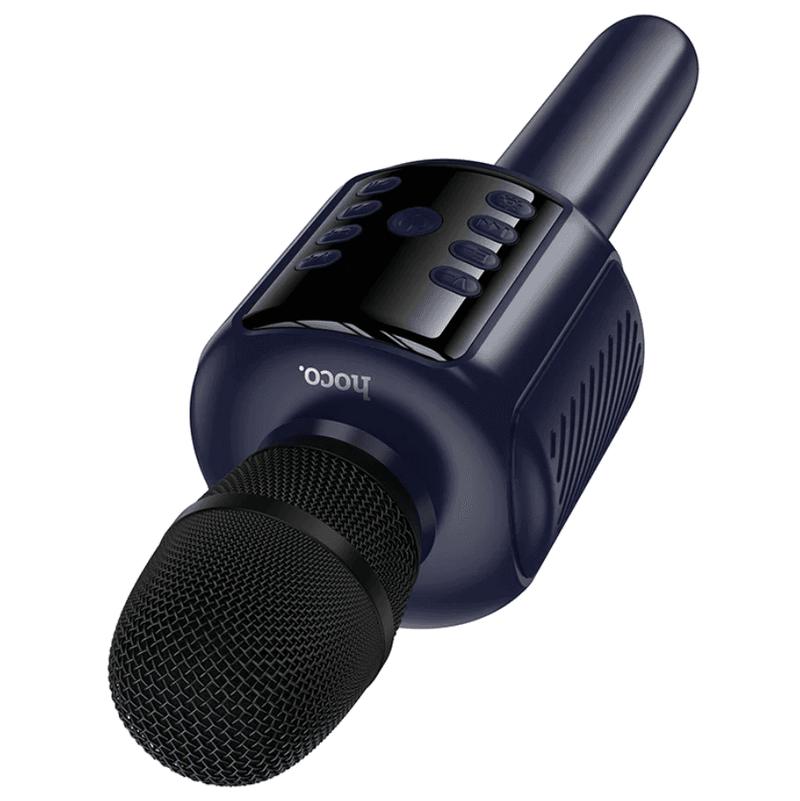 techplus Bluetooth Karaoke Microphone with 5W Speaker, Bluetooth 5.4, USB, TF Card & AUX (L24) - Blue Bluetooth Karaoke Microphone with 5W Speaker, Bluetooth 5.4, USB, TF Card & AUX (L24) - Blue