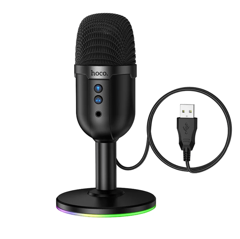 techplus L25 RGB Desktop Microphone Omnidirectional with One Key Mute for Gaming L25 RGB Desktop Microphone With One Key Mute TechPlus