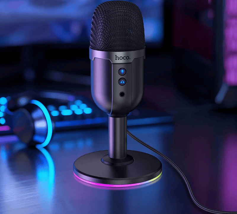 techplus L25 RGB Desktop Microphone Omnidirectional with One Key Mute for Gaming L25 RGB Desktop Microphone With One Key Mute TechPlus