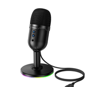 techplus L25 RGB Desktop Microphone Omnidirectional with One Key Mute for Gaming L25 RGB Desktop Microphone With One Key Mute TechPlus