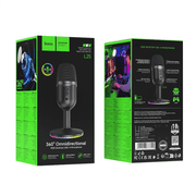 techplus L25 RGB Desktop Microphone Omnidirectional with One Key Mute for Gaming L25 RGB Desktop Microphone With One Key Mute TechPlus