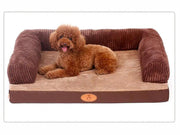 60 x 45cm Pet Sofa Bed with L-Shaped Cushioned Support by dealonline.co.nz