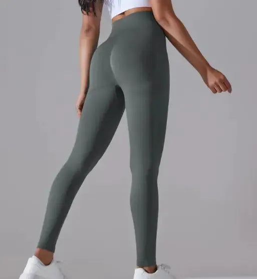 Knitted High Waist Yoga Pants - Soft Stretch Activewear | Women's Athletic Wear by Mead's Supply & Equipment Outfitters limited