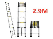 Ladder Telescopic Aluminium Extension Ladder 2.9m by Kiwi Grab