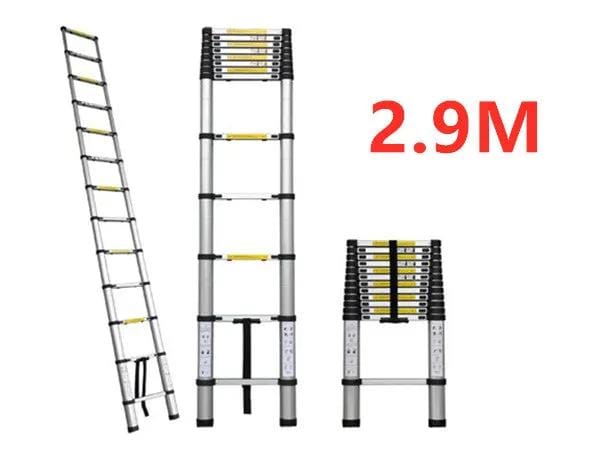 Ladder Telescopic Aluminium Extension Ladder 2.9m by Kiwi Grab