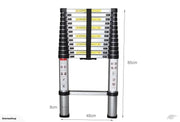 Kiwi Grab Kiwi Grab Ladder Telescopic Aluminium Extension Ladder 1m-3.8m Ladder Telescopic Aluminium Extension Ladder 1m-3.8m