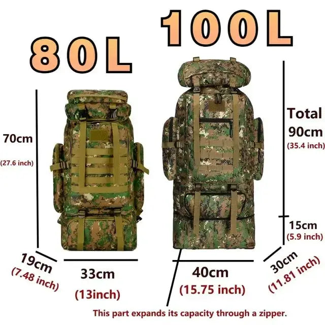 Large Capacity Mountaineering Backpack by Habicare