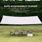 Large Portable Sunshade Tarp with Poles (2 sizes available) by Habicare