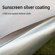 Large Portable Sunshade Tarp with Poles (2 sizes available) by Habicare
