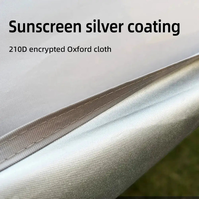 Large Portable Sunshade Tarp with Poles (2 sizes available) by Habicare