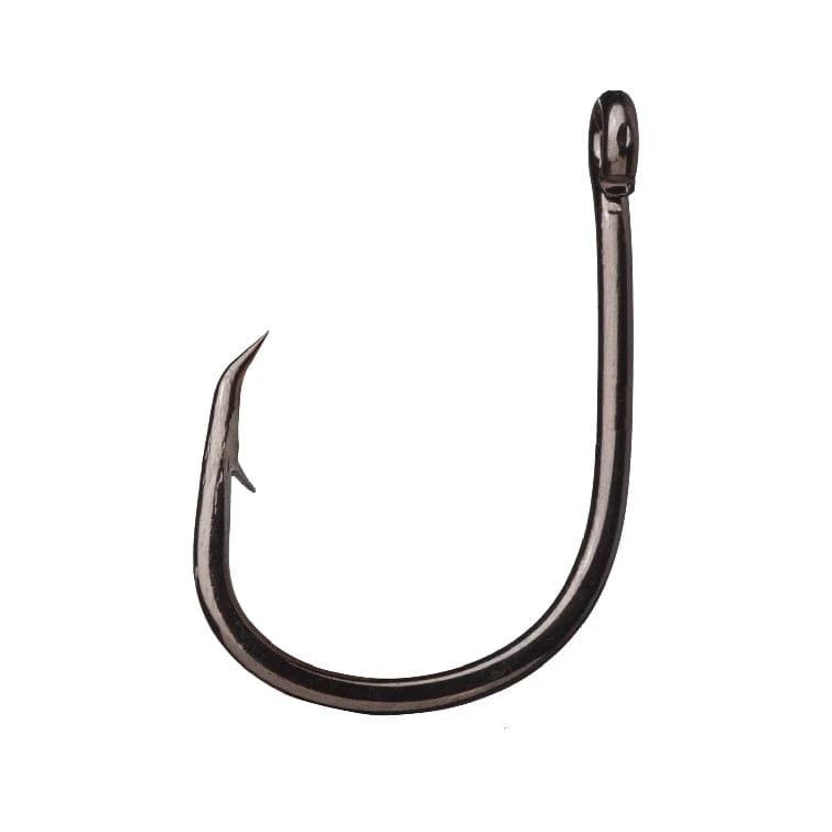 Lazer Sharp L8 Extreme Livebait 8/0 pk5 fishing hook shown from a top view, suited for live bait.