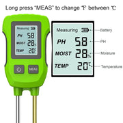 LCD 3/5-in-1 Handheld Soil Tester for pH, Moisture & Light (different colours & sets available) by Habicare