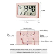 LCD Electronic Clock with Thermometer (5 colours available) by Habicare