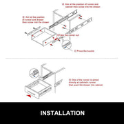 50kg Locking Drawer Slides / Runners 1000mm 4wd Trailer Fridge Draw by salelink.co.nz