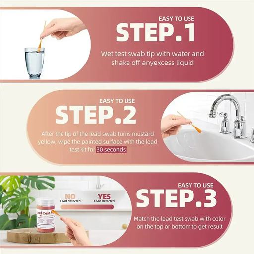 Lead Test Kit Swabs (Pack of 60) by Habicare