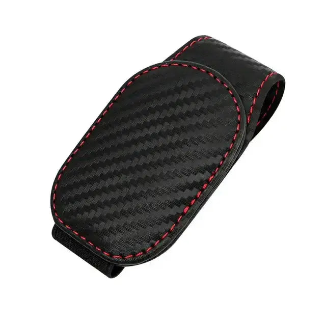 Leather Car Sunglasses & Card Holder Clip by Habicare