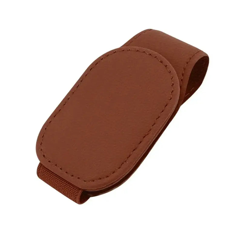Leather Car Sunglasses & Card Holder Clip by Habicare