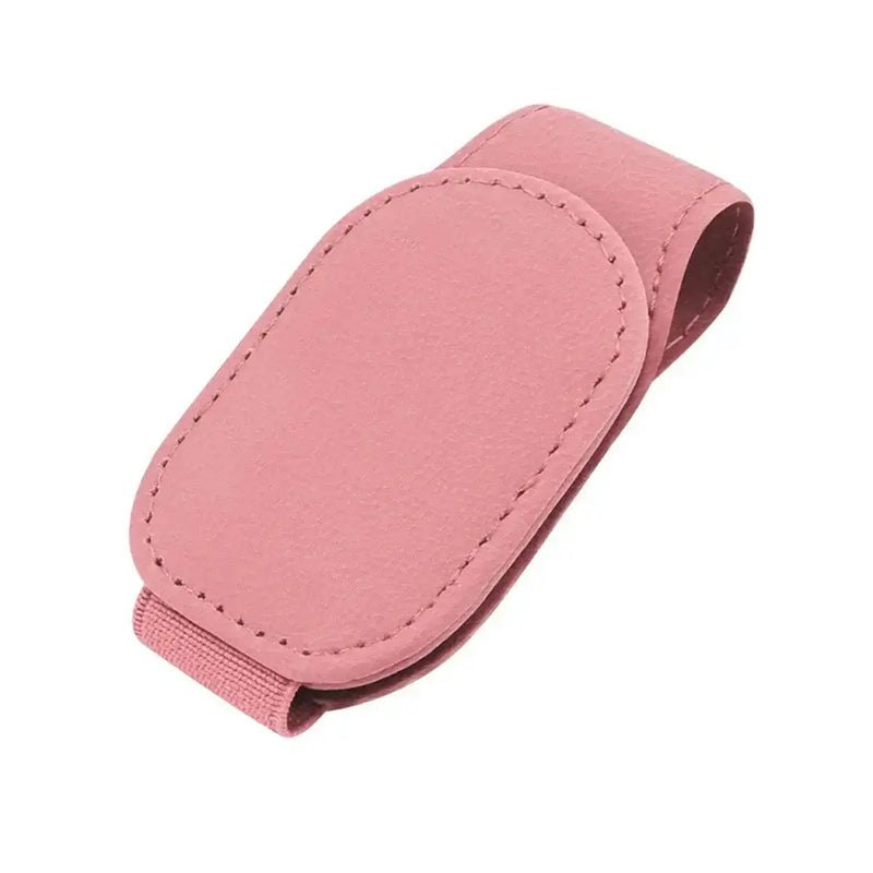Leather Car Sunglasses & Card Holder Clip by Habicare