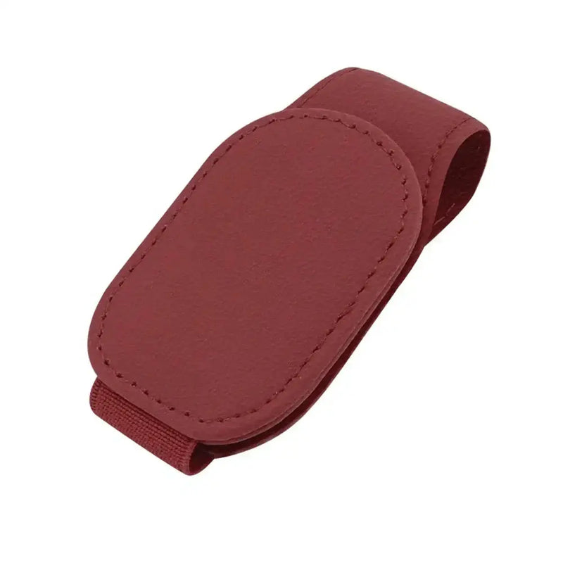 Leather Car Sunglasses & Card Holder Clip by Habicare